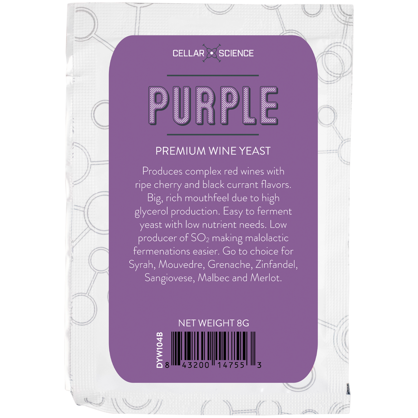 PURPLE Dry Wine Yeast