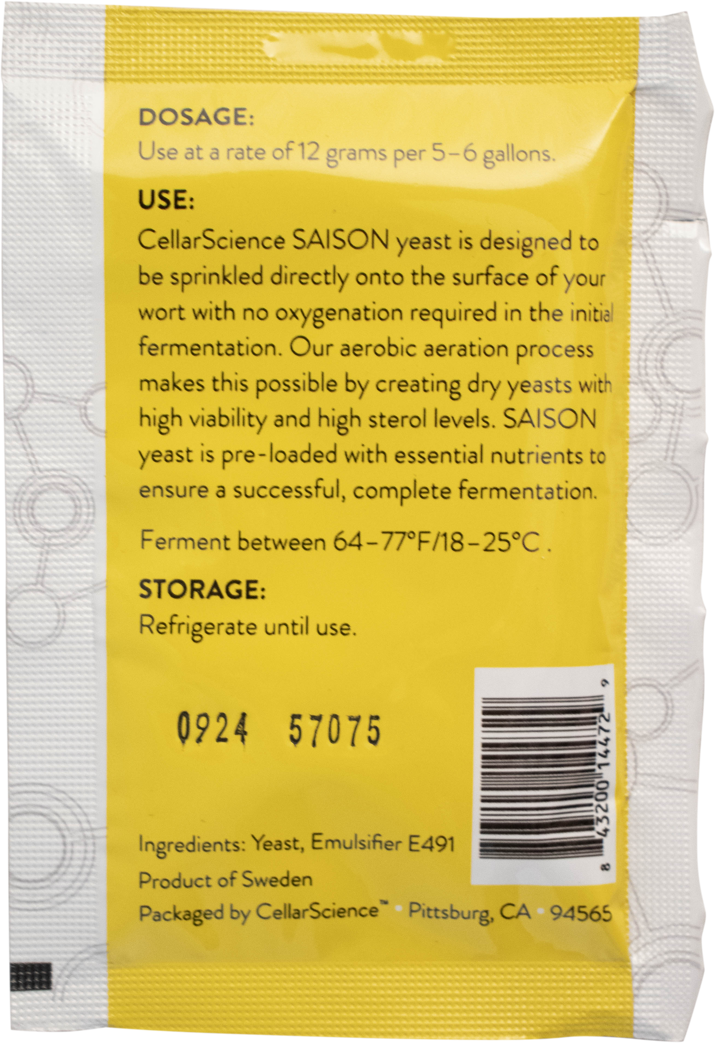 SAISON Dry beer Yeast